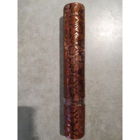 CHEMIN DE TABLE MARRON DORE AVEC DES COEURS