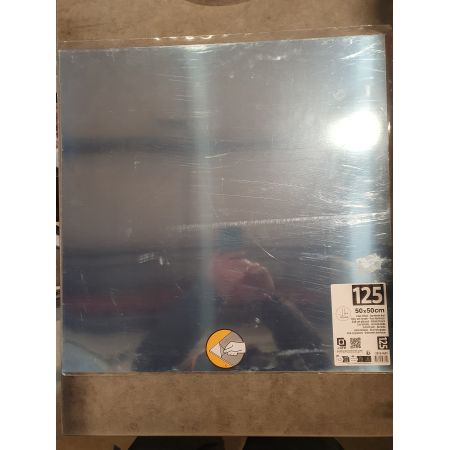 TOLE ALU LISSE BRILLANTE 50X50CM EPAISSEUR 0.5MM
