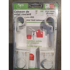 CAISSON DE VOLET ROULANT 2 SUPPORTS SIMPLES DIAMETRE 20