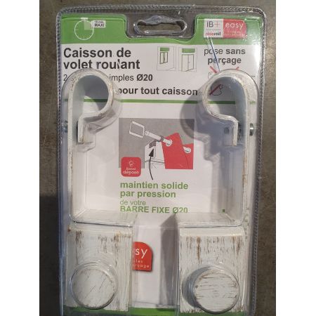CAISSON DE VOLET ROULANT 2 SUPPORTS SIMPLES DIAMETRE 20