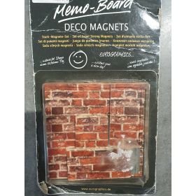 DECO MAGNETTES EFFET MUR EN BRIQUES EMBALLAGE ENDOMMAGE