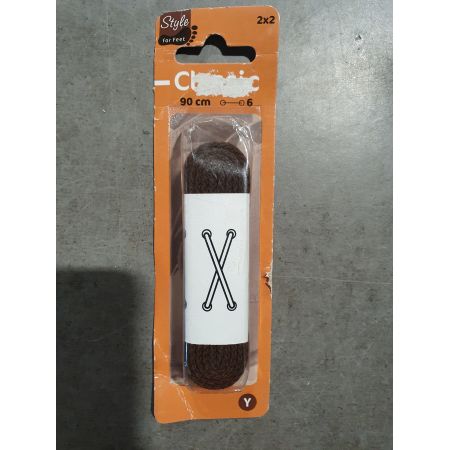 LACET MARRON 90CM STYLE FOR FEET CLASSIC