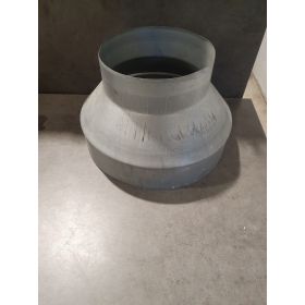 REDUCTEUR DE CONDUIT CONIQUE EN GALVA 25CM DE DIAMETRE