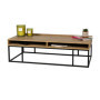 Table Basse YOSSI Bois Clair et Noir 3 Niches