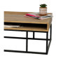 Table Basse YOSSI Bois Clair et Noir 3 Niches
