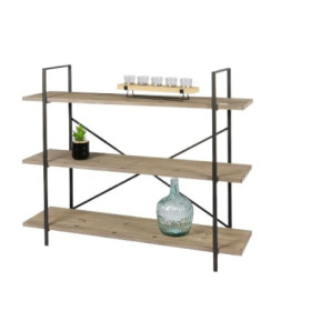 Étagère 3 Niveaux Bois Métal Urban Living