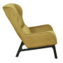 Fauteuil Velours Côtelé Jaune Moutarde HOME DECO FACTORY