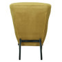 Fauteuil Velours Côtelé Jaune Moutarde HOME DECO FACTORY