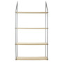 Étagère Échelle Bois Métal 4 Plateaux Rangement Design