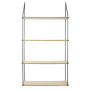 Étagère Échelle Bois Métal 4 Plateaux Rangement Design