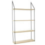 Étagère Échelle Bois Métal 4 Plateaux Rangement Design