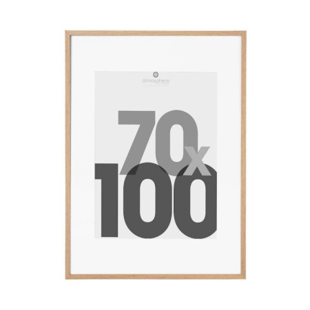 Cadre Photo Bois Clair 70x100cm - Atmosphera