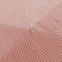 Pouf Velours Côtelé Rose Poudre Design Hexagonal