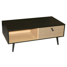 Table Basse Chelsea Bois et Noir Urban Living