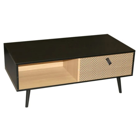 Table Basse Chelsea Bois et Noir Urban Living