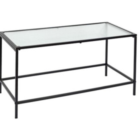 Table Basse Verre Noir Moderne - Style Minimaliste