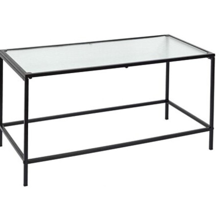 Table Basse Verre Noir Moderne - Style Minimaliste