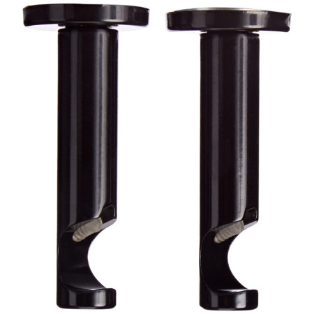 Embouts Rideaux Cylindriques Noir Mat Ateliers 28
