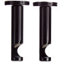 Embouts Rideaux Cylindriques Noir Mat Ateliers 28