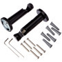 Embouts Rideaux Cylindriques Noir Mat Ateliers 28