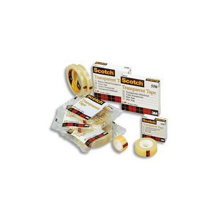 Scotch Ruban Adhésif Transparent 550 - 8 Rouleaux