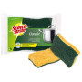 Éponges Scotch-Brite 2pcs Vert-Jaune Super Absorbantes