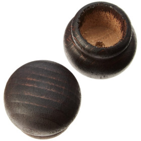 Embouts Pomme Bois Ateliers28 Wengé 20mm