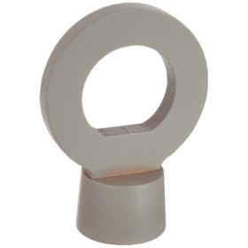 Embout Tringle Rideaux Ellipse Gris Galet - ATELIERS 28