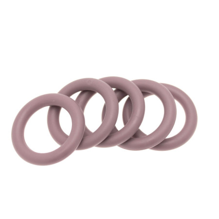 Anneaux Rideaux Plastique Taupe 28mm - Ateliers28