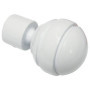 Embouts Boule Gardinia Blanc - Tringle 20mm