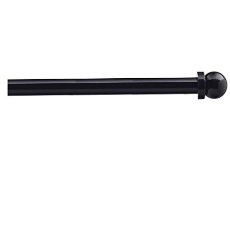 Tringle à Rideaux Extensible Noire SYNYEY 70-110cm