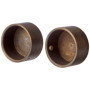 Embouts Rideaux Bronze Ateliers 28 (Lot de 2)