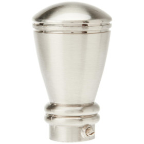 Embout Rideau Godet Chrome Mat - Ateliers 28