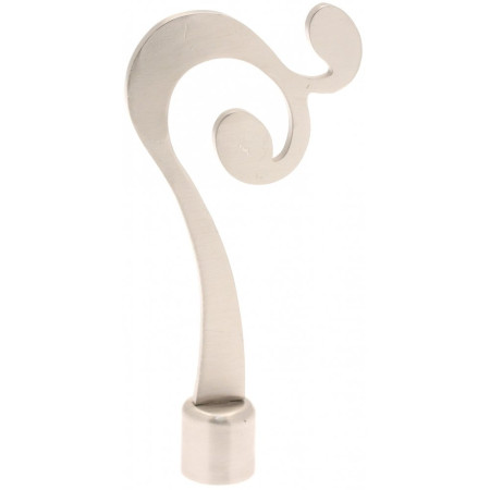 Embout Rideau HOMEMAISON - Design Courbé Argenté