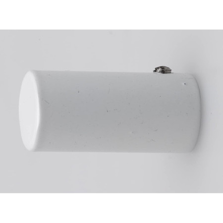 Embout Rideau Cylindrique Blanc Ateliers 28