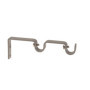 Support Mural Double Rideaux Gris Galet Mat