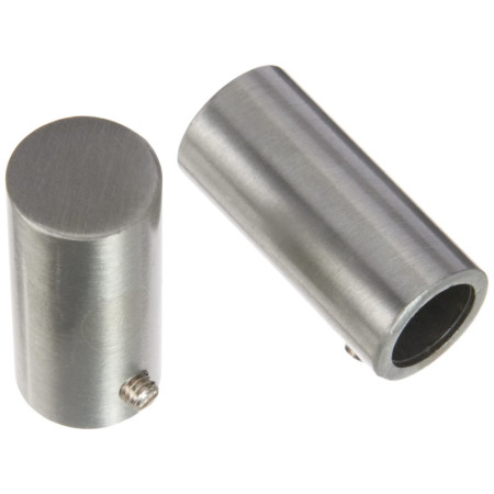 Embouts Tringle Rideaux Ateliers 28 - Gris Argenté