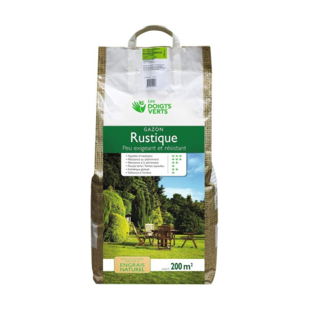Gazon Rustique Les Doigts Verts - 200m²