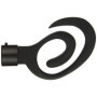 Embout Rideaux Twist D20 Noir Mat - Ateliers 28