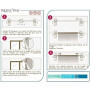 Tringle à Rideaux Extensible Ateliers28 - Laiton 30-50cm