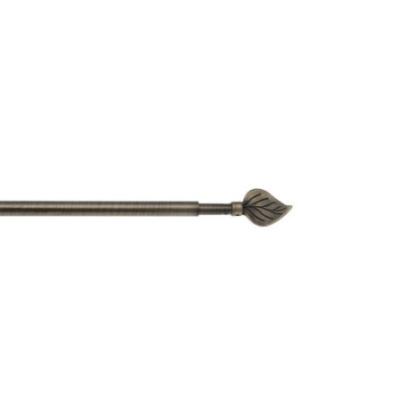 Tringle à Rideaux Ateliers28 - Embout Feuille Bronze 40-60cm