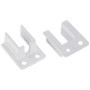 Crochets Fixation Rail Coulissant Ateliers 28 - Blanc