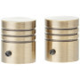 Embouts Rideaux Cylindre Bronze Ateliers 28