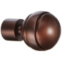 Embout Rideau Boule Nickel Brun - Ateliers 28