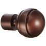 Embout Rideau Boule Nickel Brun - Ateliers 28