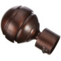 Embout Rideau Boule Nickel Brun - Ateliers 28
