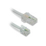Câble Téléphone RJ11/RJ45 Metronic 1,8m Blanc