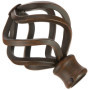 Embout Tringle Rideaux Boule Fer Forgé Rouille 20cm Ateliers 28