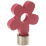 Embout Rideau Fleur Rose Prune - Ateliers 28