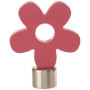 Embout Rideau Fleur Rose Prune - Ateliers 28